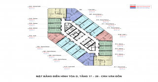 MẶT BẰNG TÒA D DỰ ÁN CRYSTAL HOLIDAYS HARBOUR